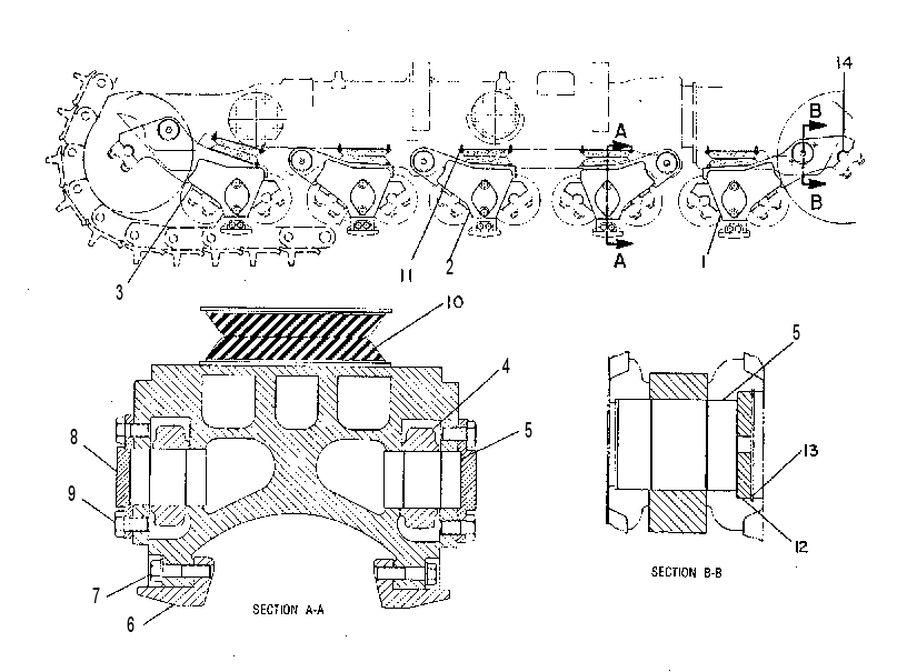 SUSPENSION GP-BOGIE 8P8880 CAT