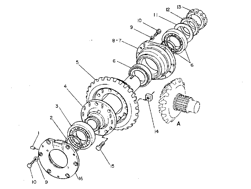 GEAR GP-BEVEL & TRANSFER 3T8775 CAT