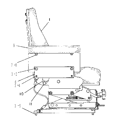 CUSHION GP-SEAT 7G7017 CAT