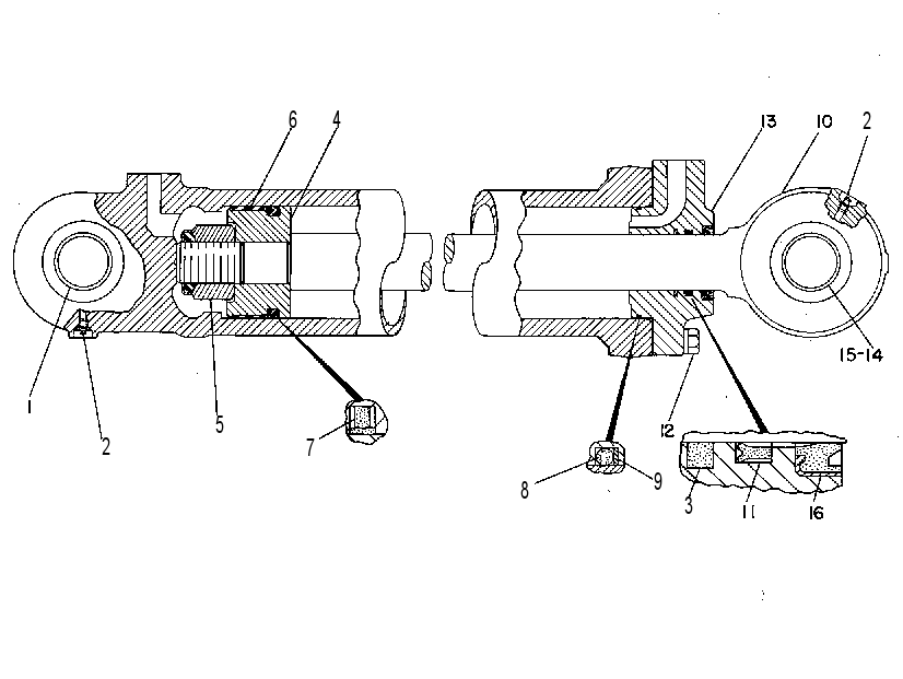 CYLINDER GP-COUNTERWEIGHT 3G2918 CAT