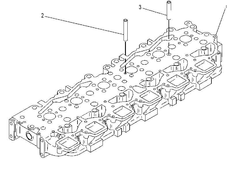 Головка блока цилиндров в сборе 7W0010 CAT