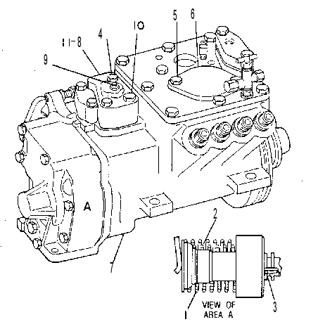 ТНВД с регулятором 7C9501 CAT