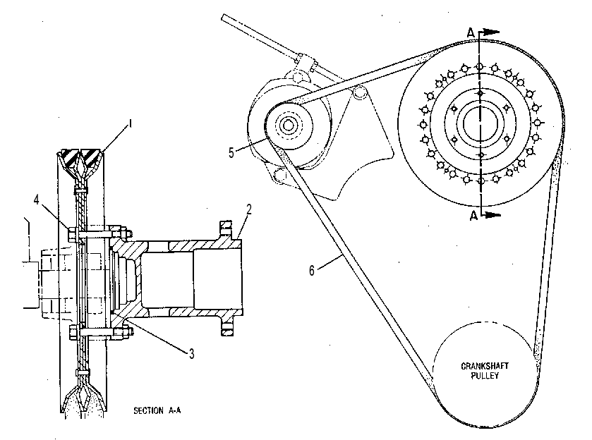 Шкив привода вентилятора 7W1451 CAT