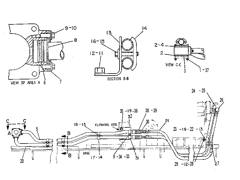 LINES GP-AUXILIARY SEA WATER 7W6290 CAT
