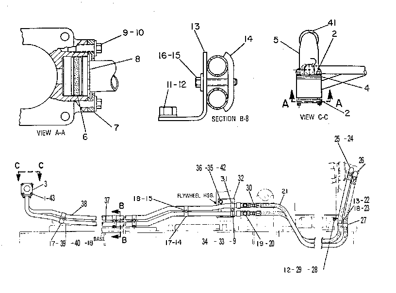 LINES GP-AUXILIARY SEA WATER 7W6300 CAT
