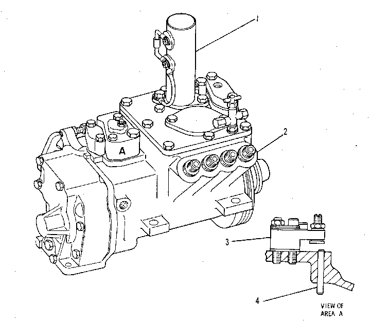 ТНВД с регулятором 4W5608 CAT