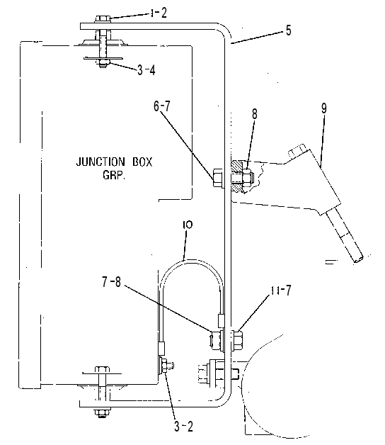 MOUNTING GP-JUNCTION BOX 7C3397 CAT