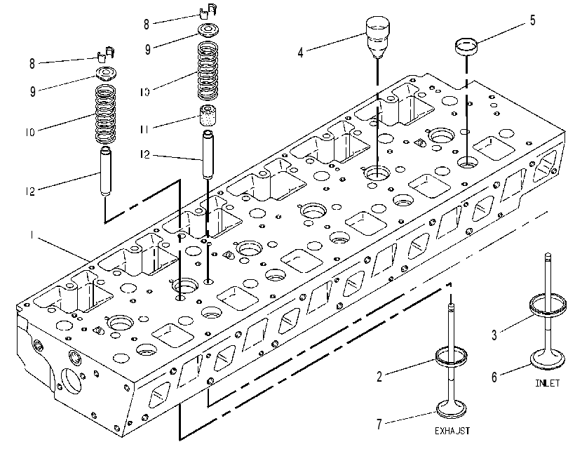 Головка блока цилиндров 4W0737 CAT