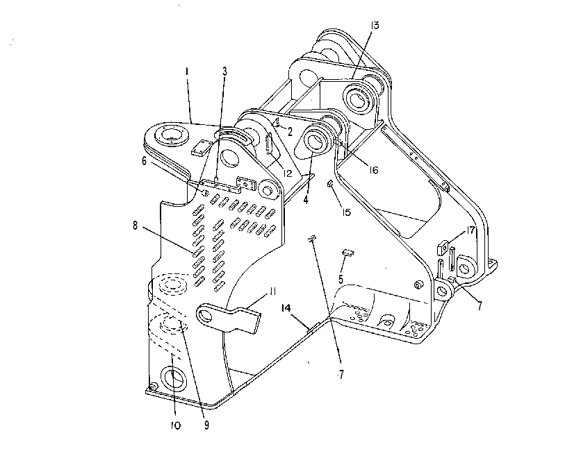 FRAME AS-LOADER 8V0293 CAT