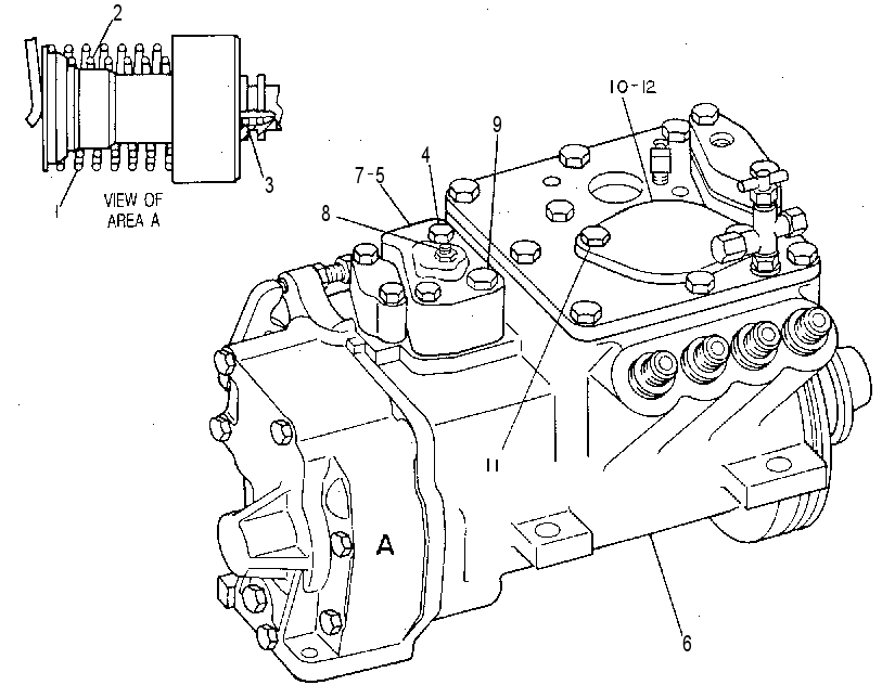 ТНВД с регулятором 7C9507 CAT