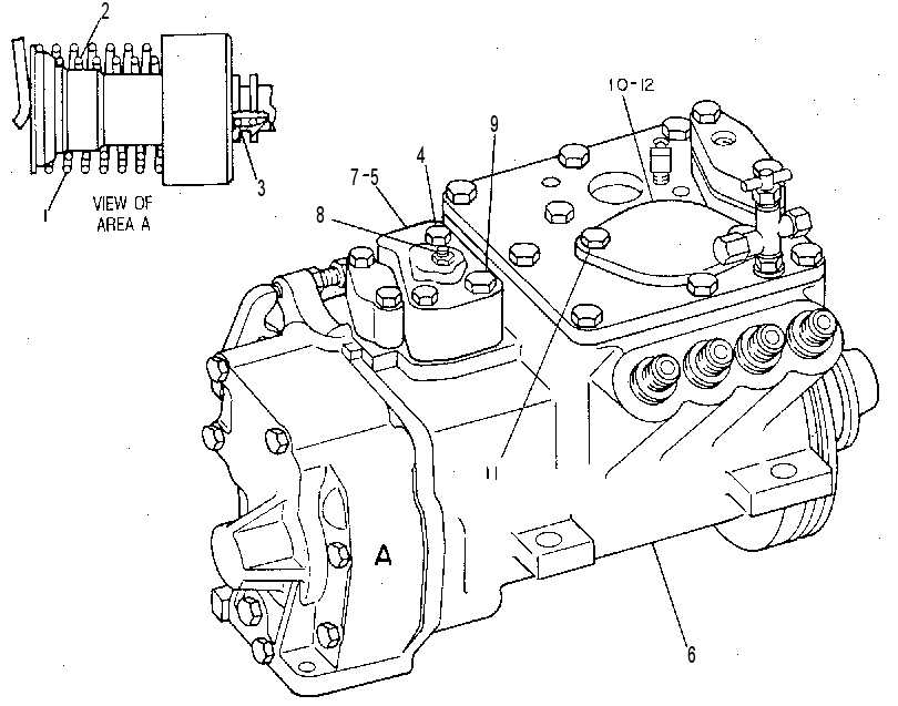 ТНВД с регулятором 7C9493 CAT