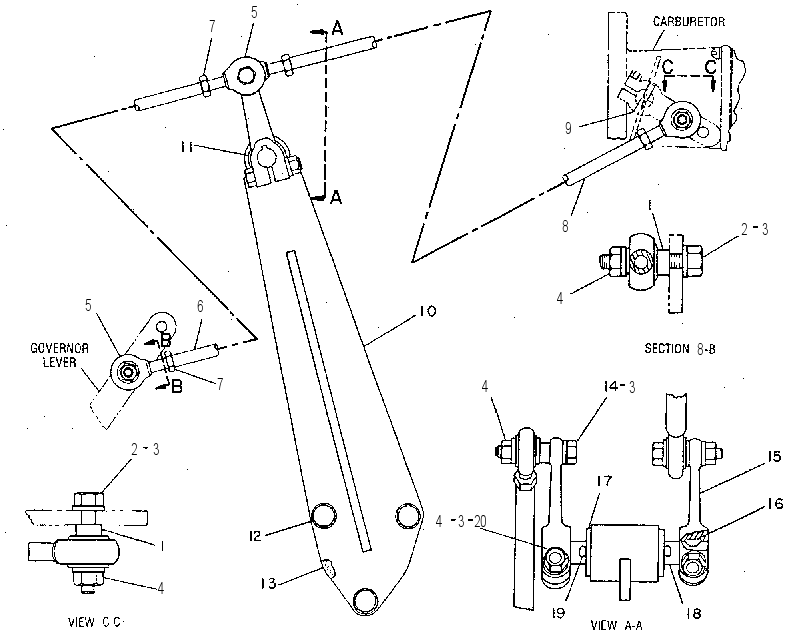 CONTROL GP-CARBURETOR 7N6107 CAT