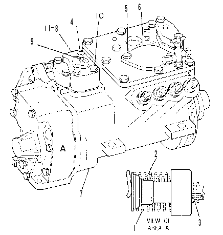 ТНВД с регулятором 7C9505 CAT