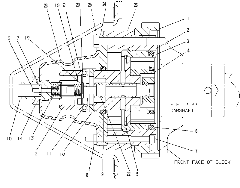 Привод регулятора и топливного насоса 4W8333 CAT