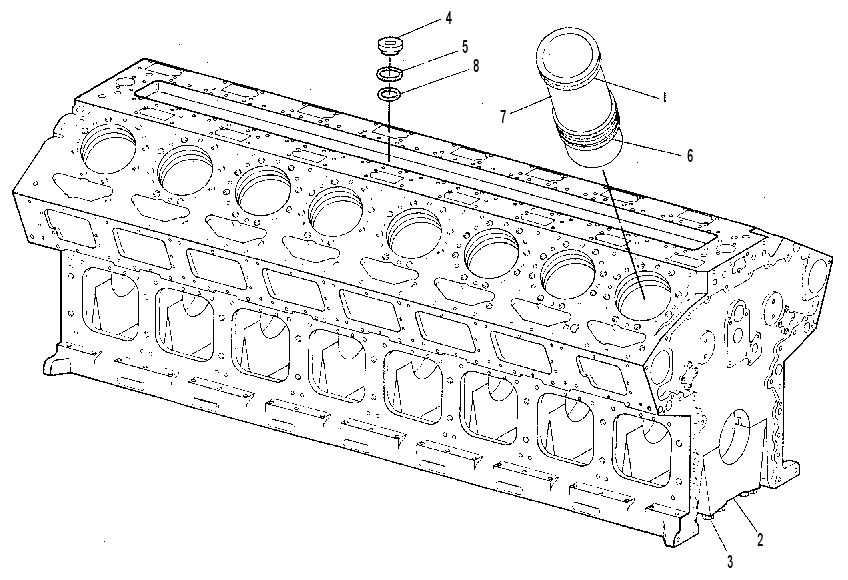 Блок цилиндров в сборе 7C8148 CAT