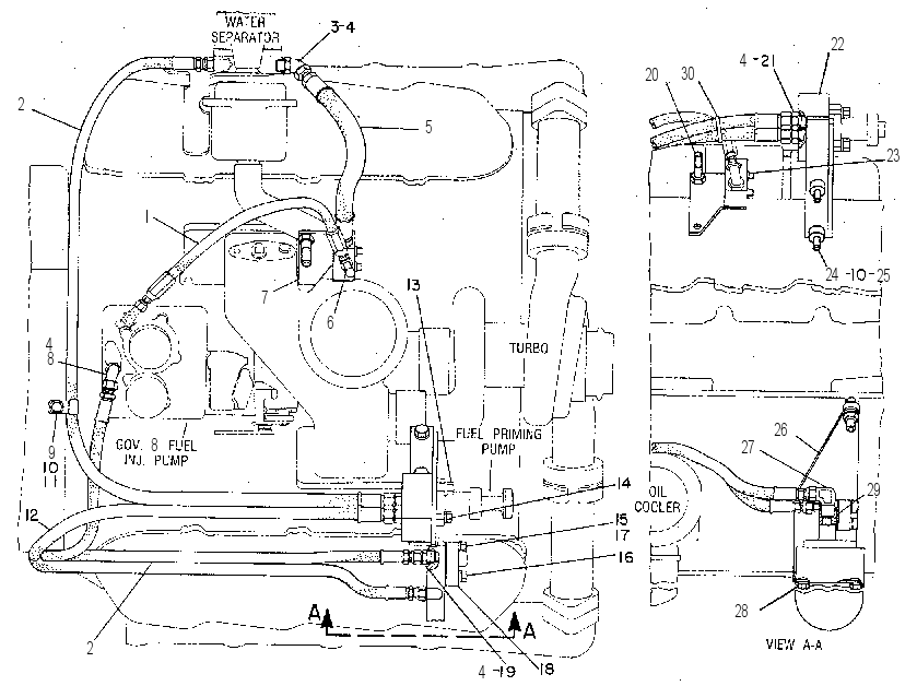 MOUNTING GP-PRIMING PUMP 4W0266 CAT