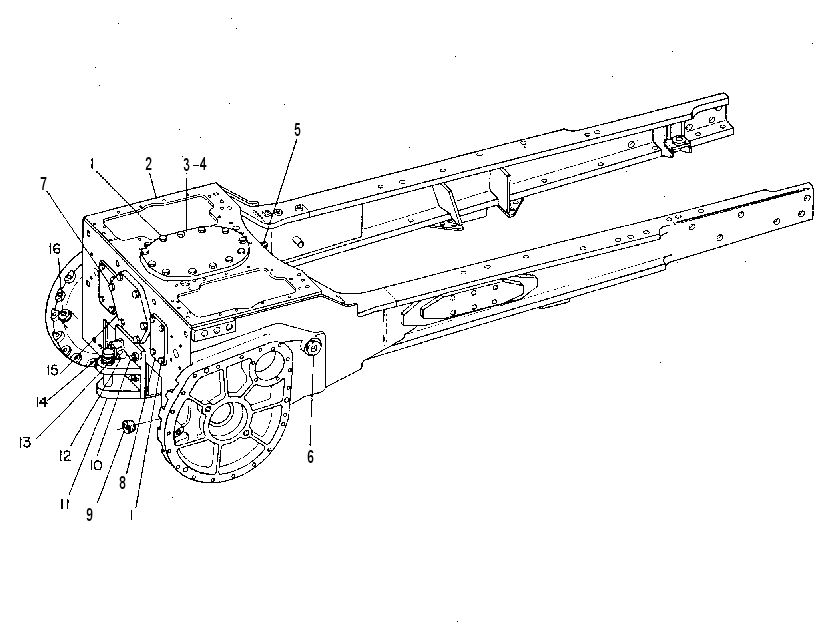 Корпус с рамой 8P1212 CAT