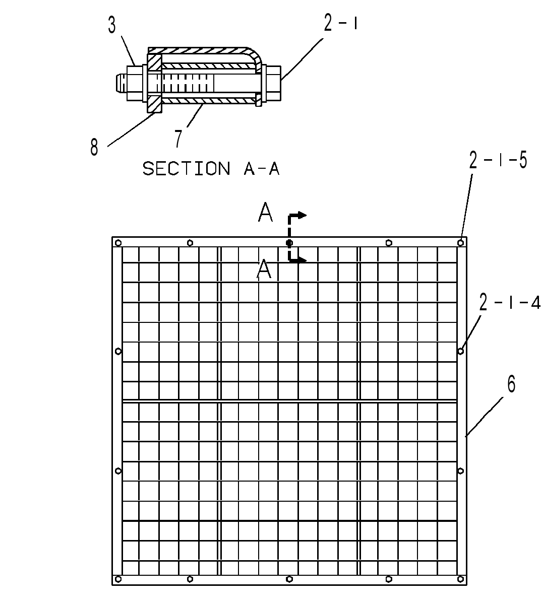 Защита радиатора 7C8630 CAT