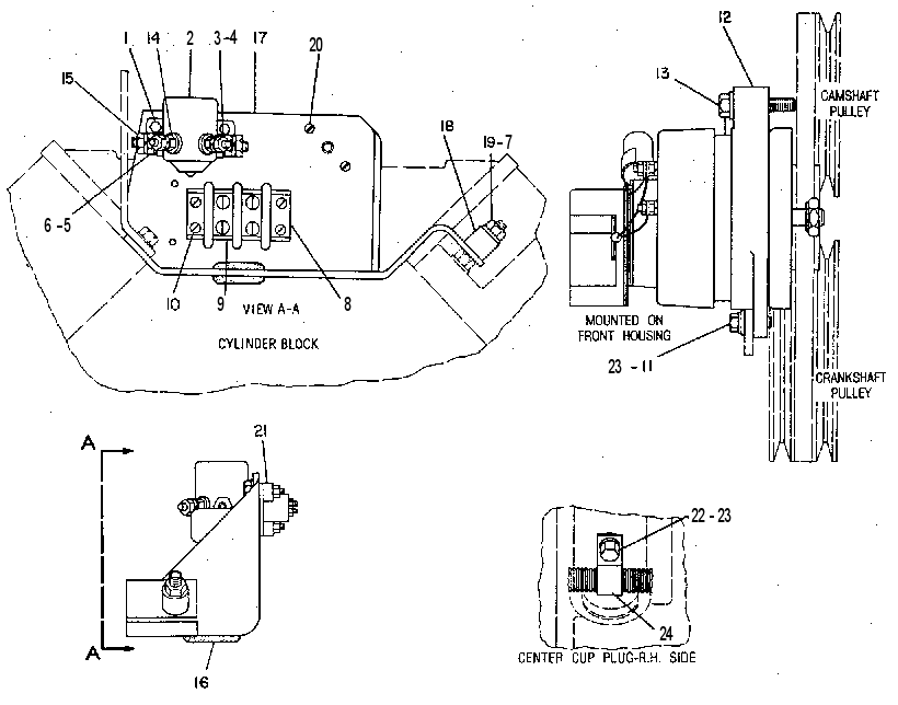 Генератор зарядный 2W3862 CAT