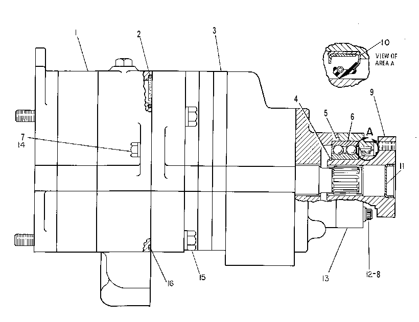 Насос шестерённый 3T8797 CAT