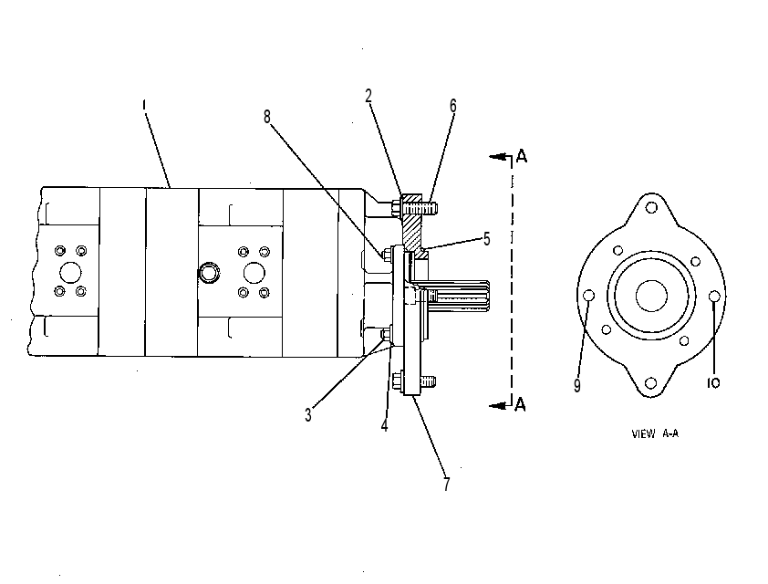 PUMP & MTG GP-IMPLEMENT 9G4450 CAT