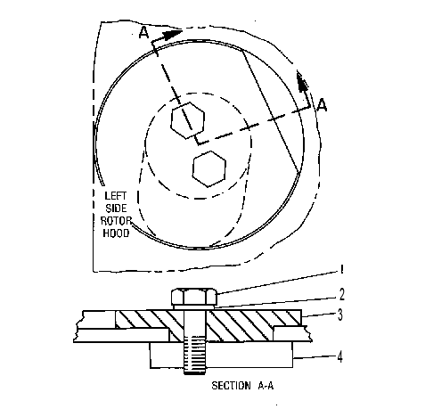 BLOCK AS-ROTOR HOOD STOP 7X9612 CAT