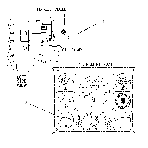 GAUGE GP-GEAR OIL PRESSURE 7E3728 CAT