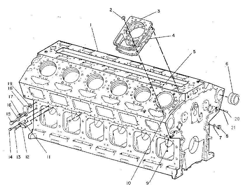 Блок цилиндров 7C8125 CAT
