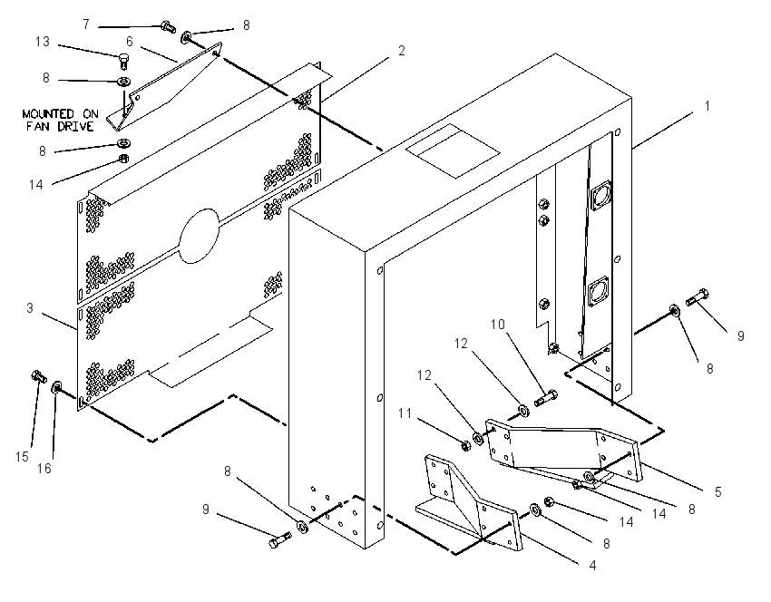 GUARD & SUPPORT GP-RADIATOR 7E1469 CAT