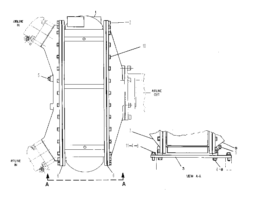 AFTERCOOLER GP-TREATED WATER 1W9566 CAT