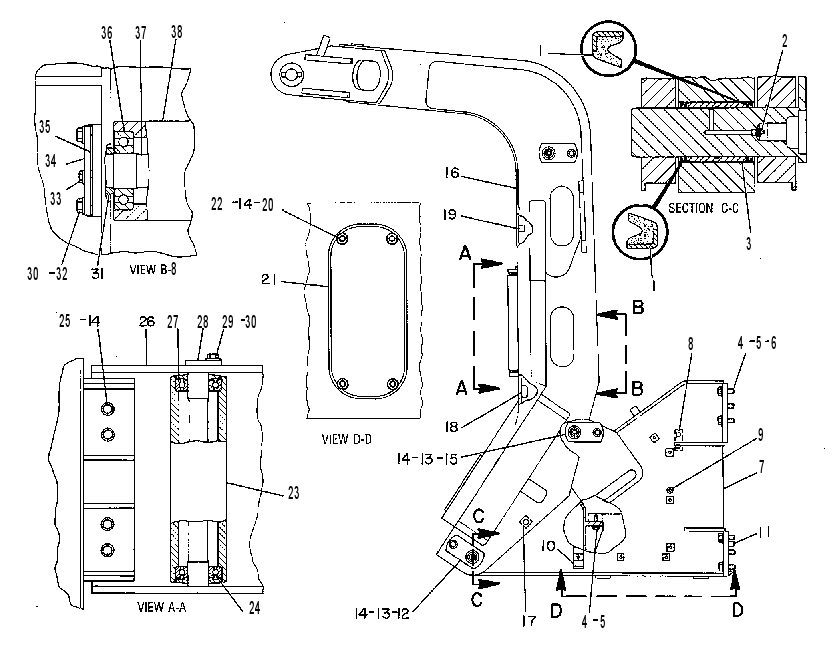 FRAME GP-GRAPPLE 9N4824 CAT