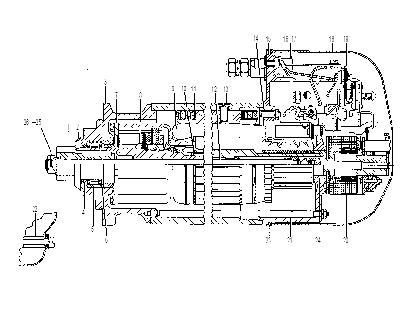 Стартер электрический 2Y2300 CAT