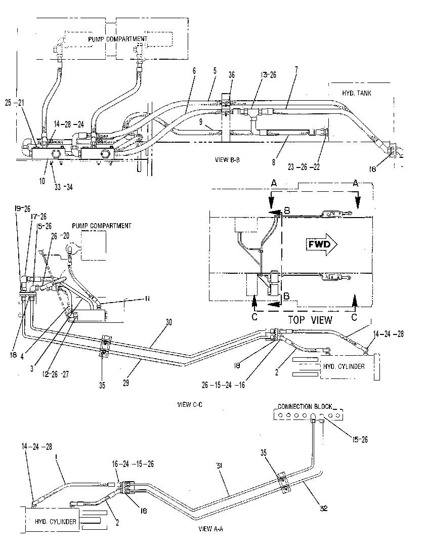 LINES GP-TRACK TENSION 7R3689 CAT