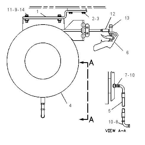REEL GP-WASHDOWN HOSE 0868871 CAT