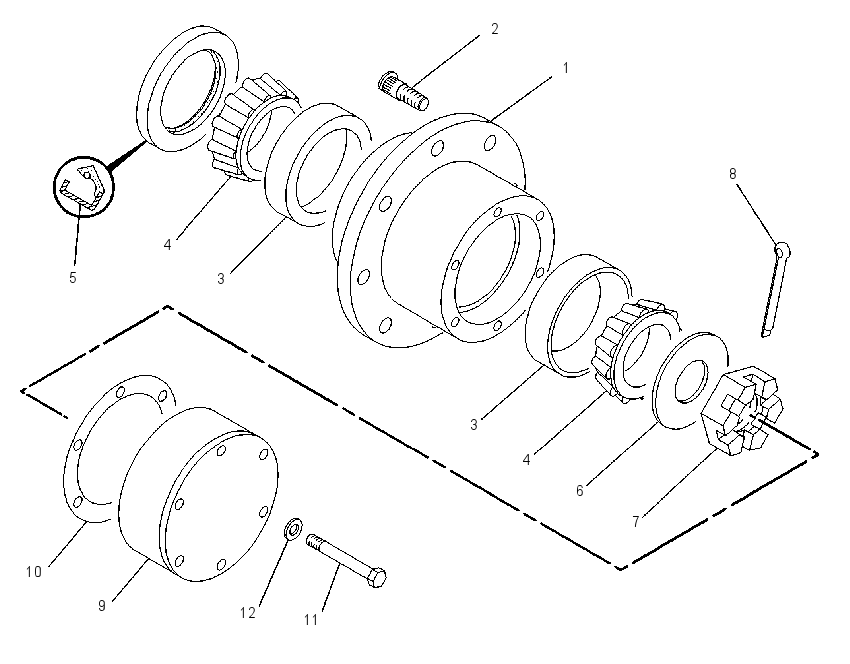HUB GP-WHEEL 6R0250 CAT