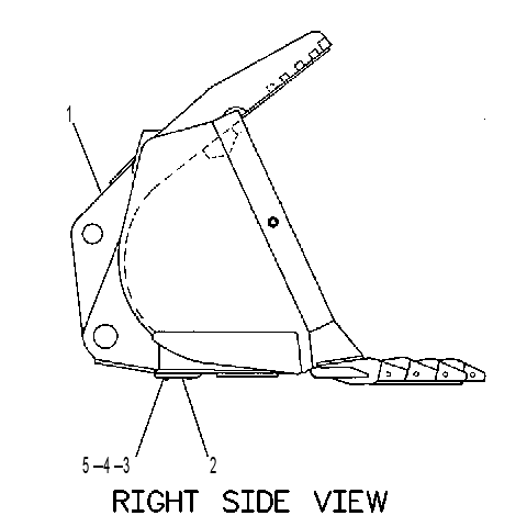 Ковш скальный 4E0071 CAT
