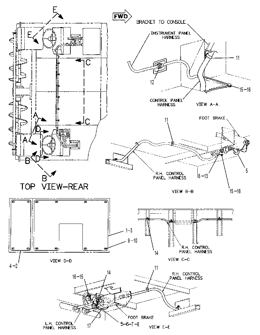 Проводка консоли 7R4984 CAT