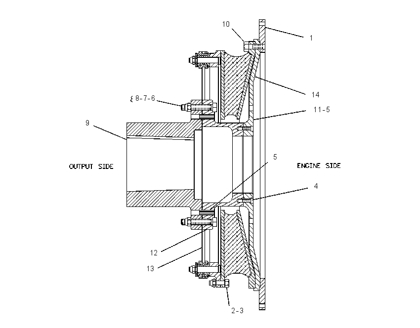COUPLING GP-TORSIONAL 7C8061 CAT