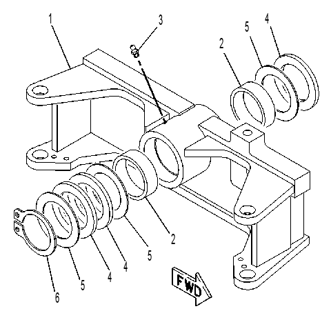 SUSPENSION GP-BOGIE 6R0191 CAT