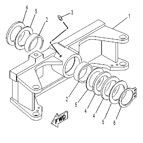 SUSPENSION GP-BOGIE 6R0192 CAT