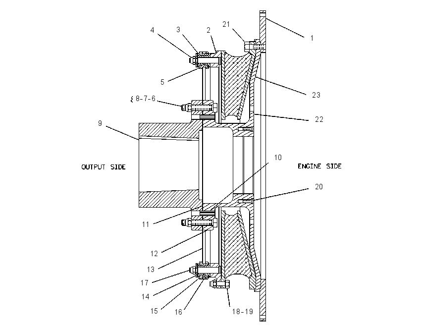 COUPLING GP-TORSIONAL 7C8469 CAT