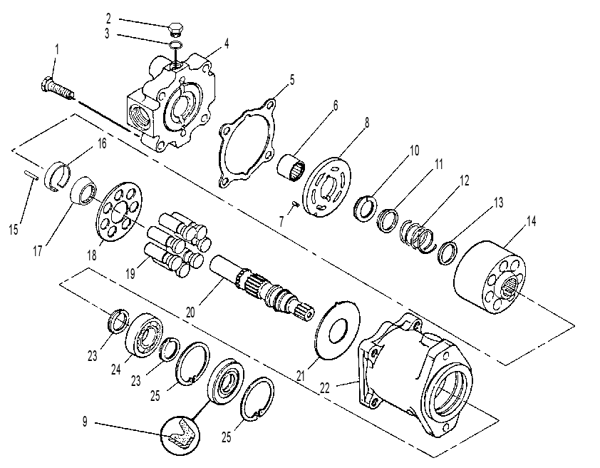 Мотор поршневой 0870748 CAT