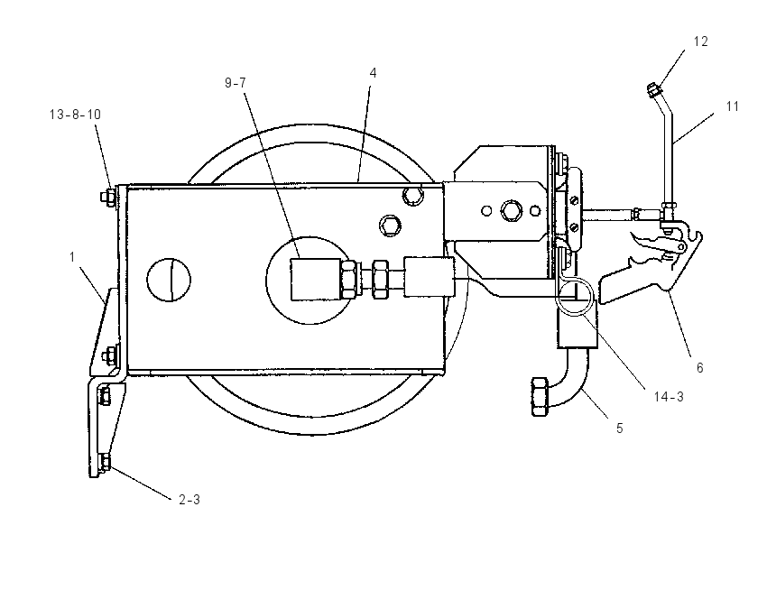 REEL GP-WASHDOWN HOSE 6R0306 CAT
