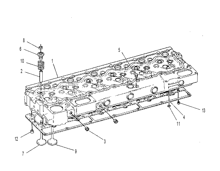 Головка блока цилиндров 4P9670 CAT