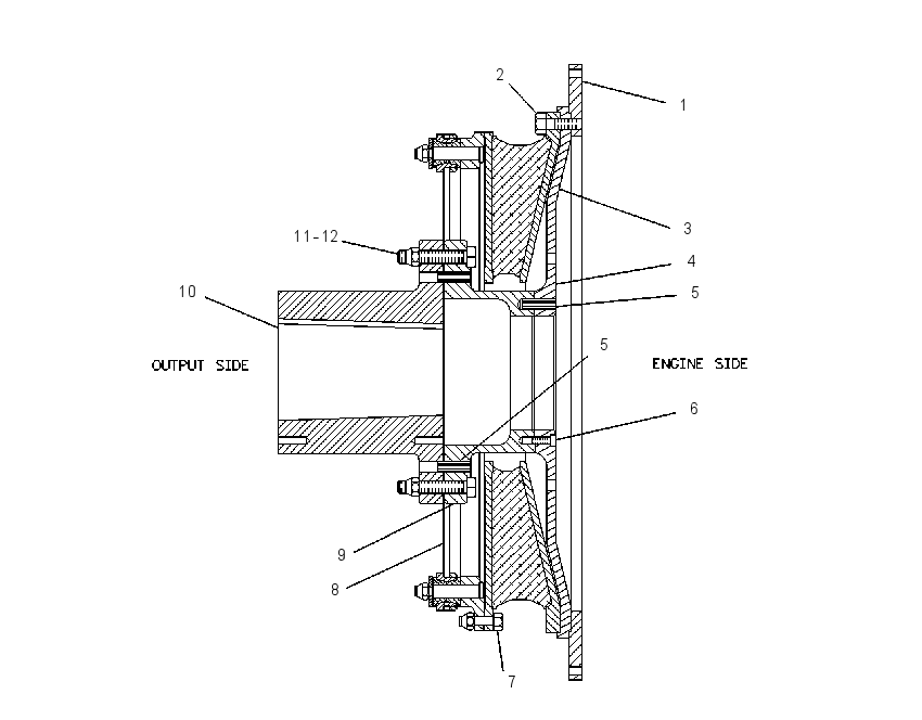 COUPLING GP-TORSIONAL 7C8457 CAT