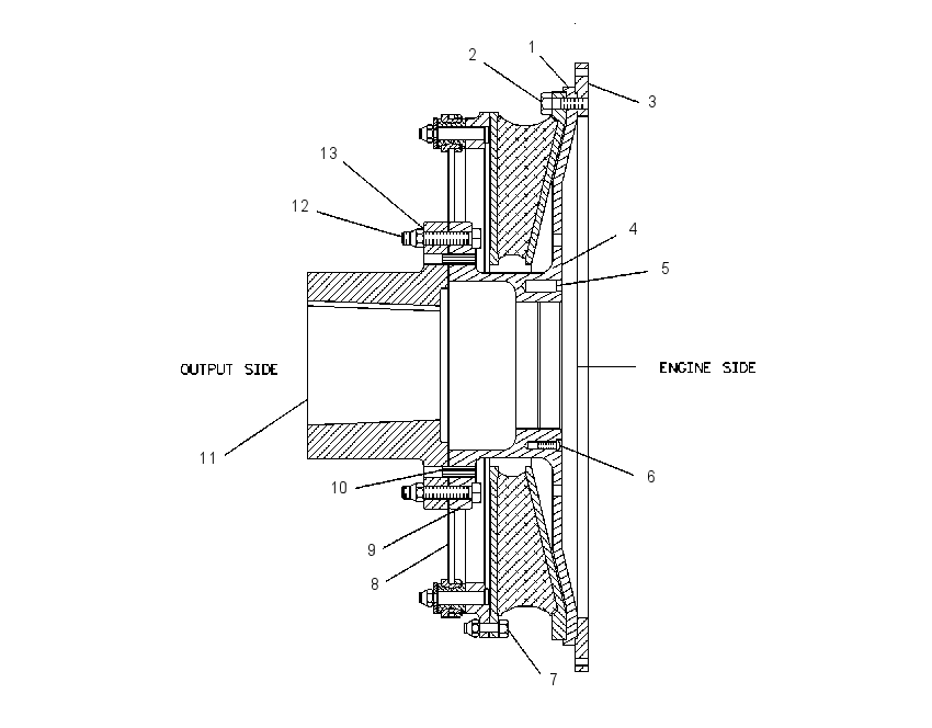 COUPLING GP-TORSIONAL 7C8465 CAT