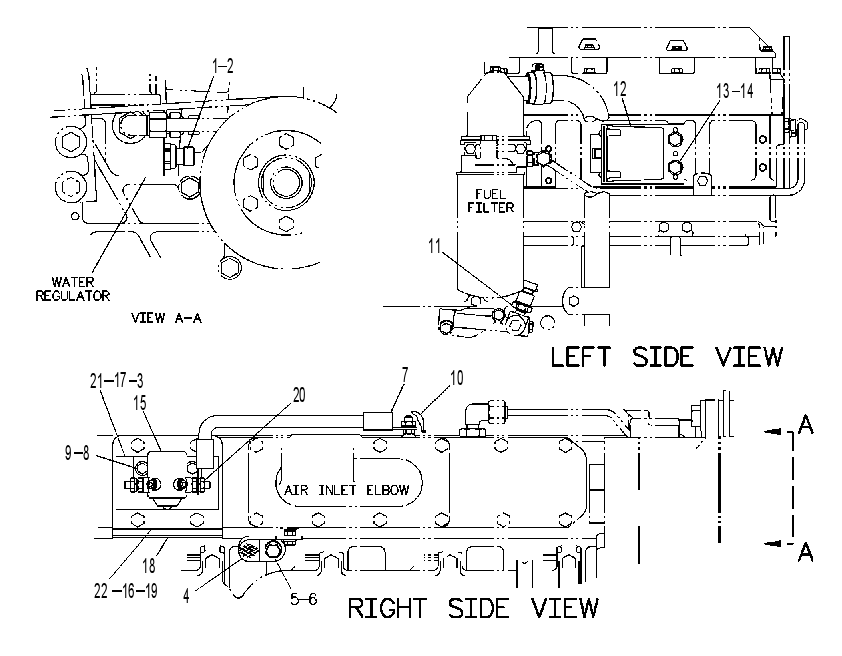 Проводка отопителя 7E1782 CAT