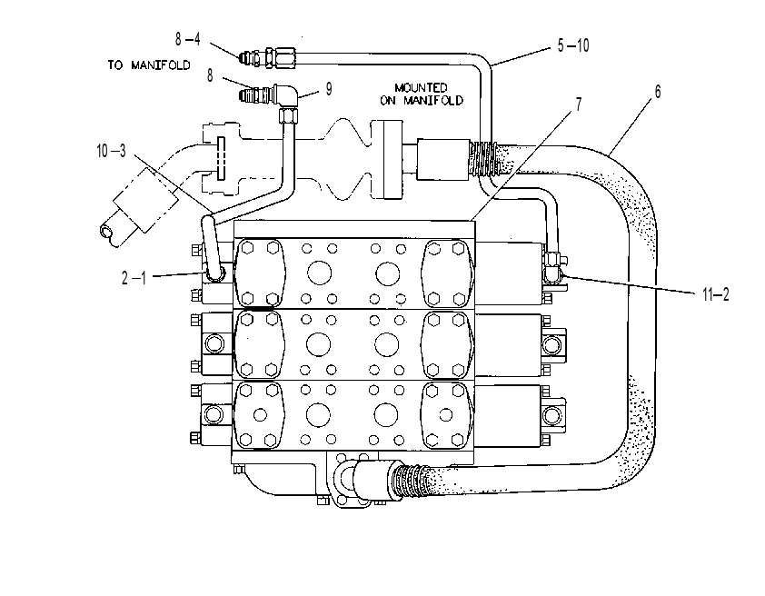 VALVE & LINES GP-HYD CONTROL 8R0594 CAT