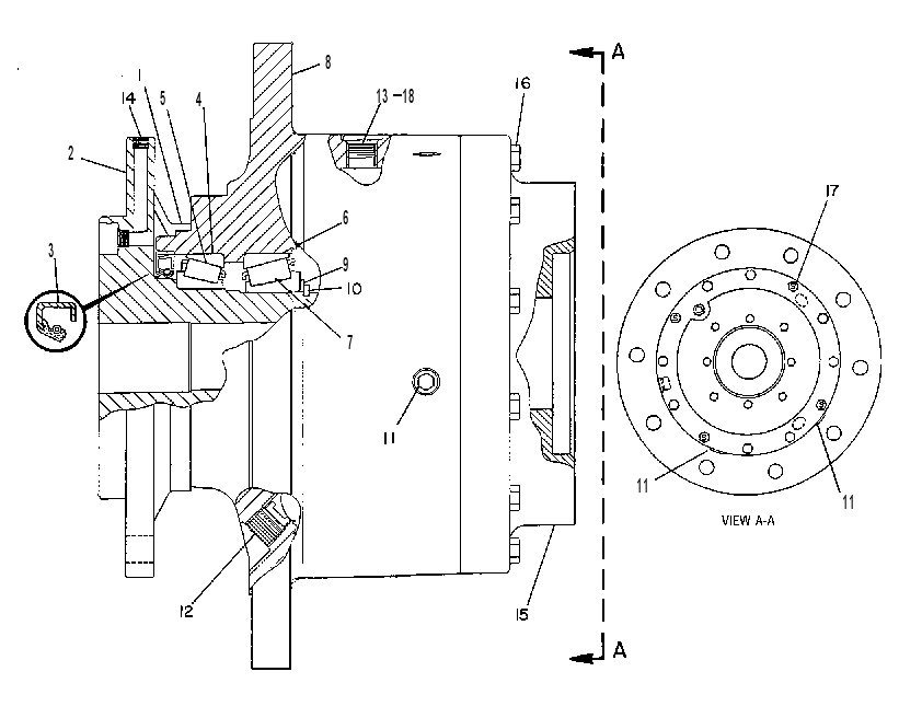HUB AS-TORQUE 7X8048 CAT