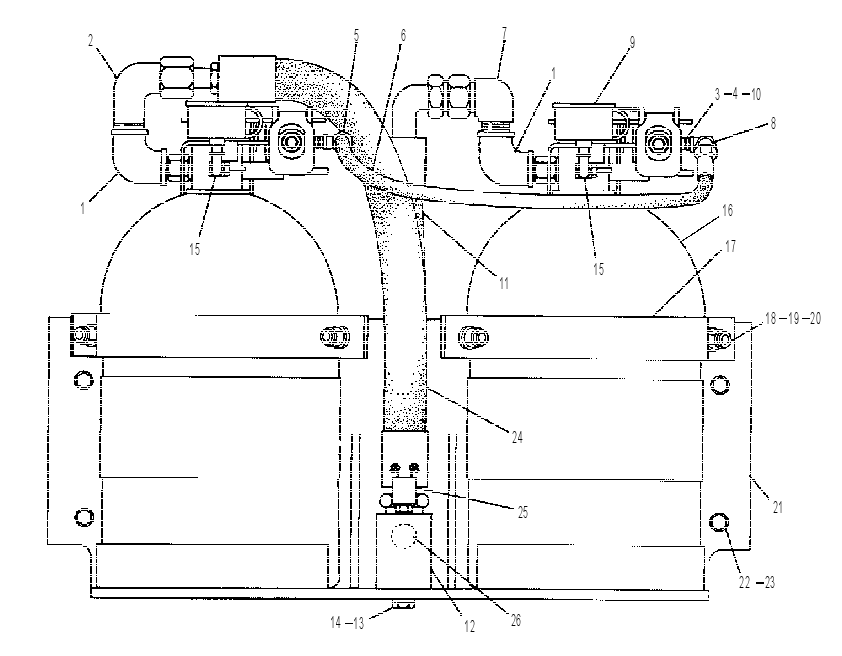 CYLINDER & VALVE GP-FIRE SUPPR 8V6971 CAT